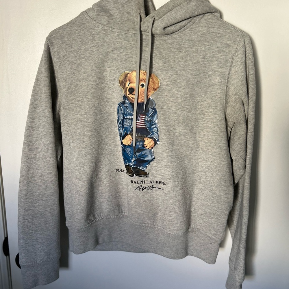 Ralph Lauren Heather Gray Polo Hoodie